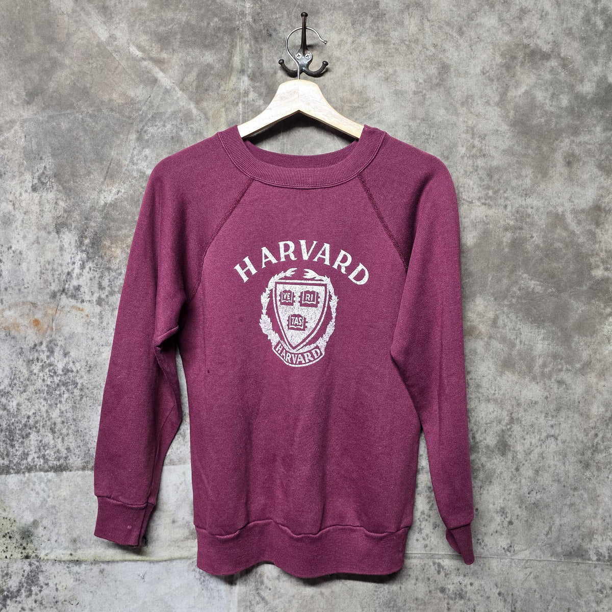 Vintage 1980s Harvard Champion Blue Bar Crewneck Sweatshirt