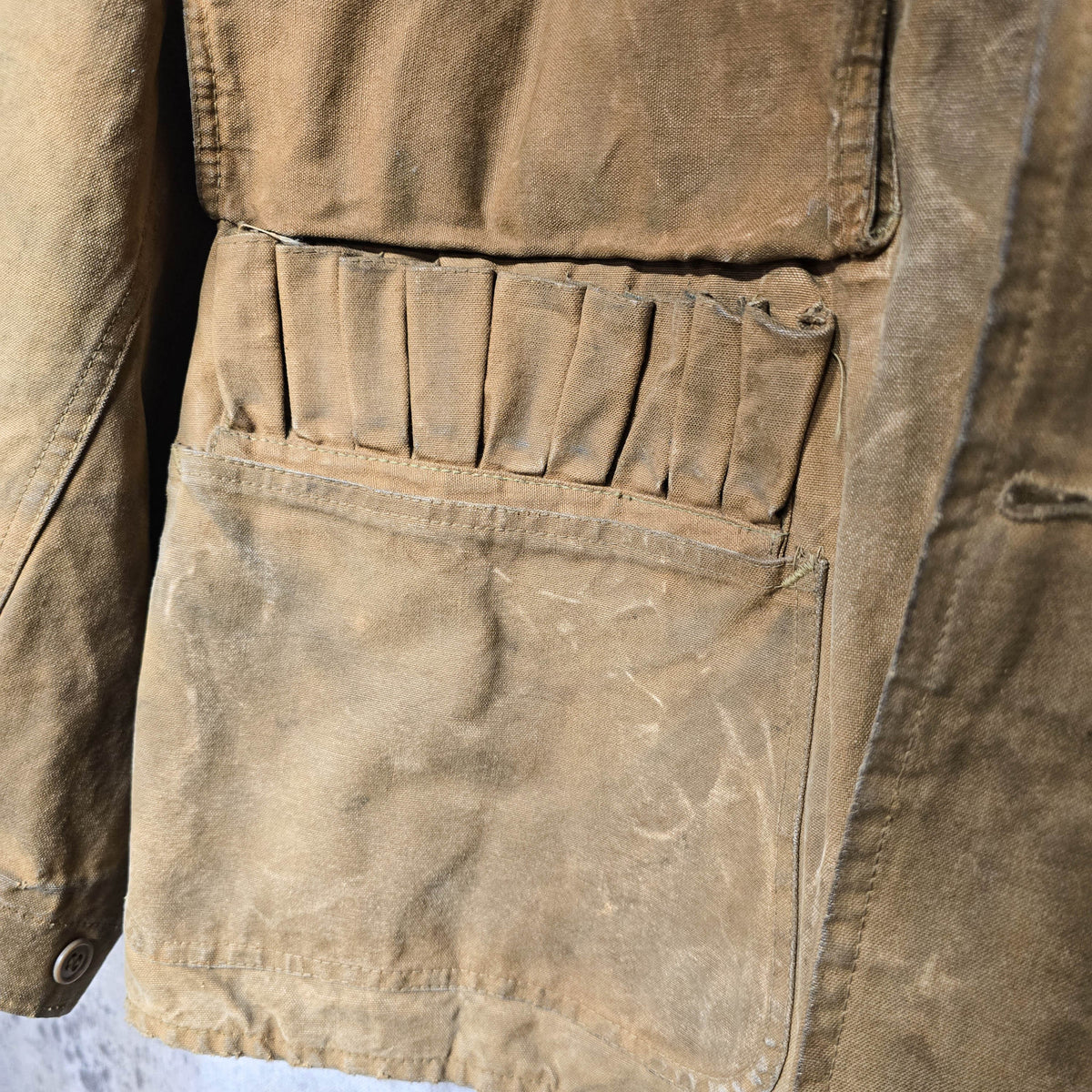 Vintage 1930s Montgomery Wards Western Field Duck Canvas Hunting Jacket