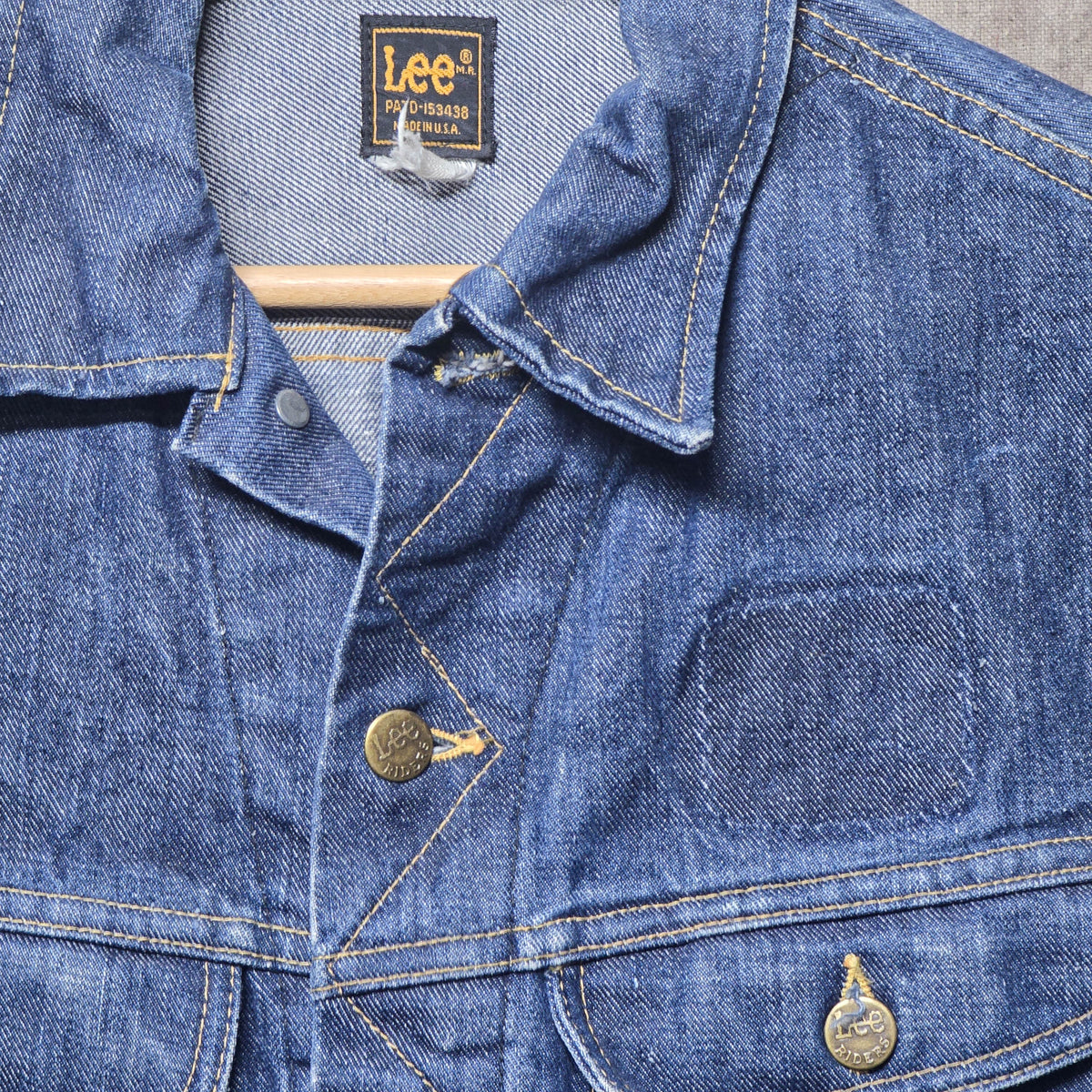 Vintage 1980s Lee 2 Pocket Denim Jacket