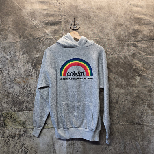 Vintage 1970s Cokin We Cover The Creative Spectrum Hooded Sweatshirt