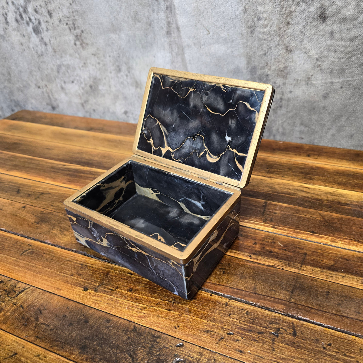 Vintage 1980s Marble Box