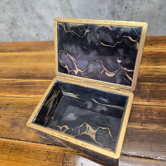 Vintage 1980s Marble Box
