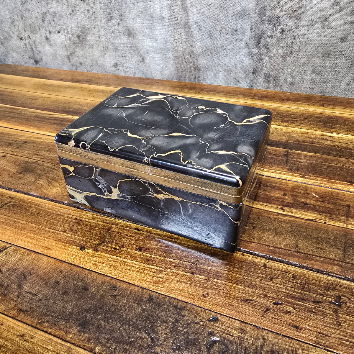 Vintage 1980s Marble Box