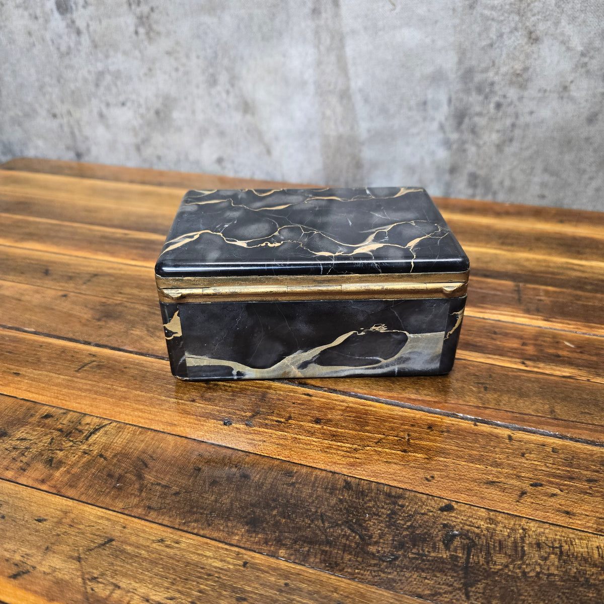 Vintage 1980s Marble Box