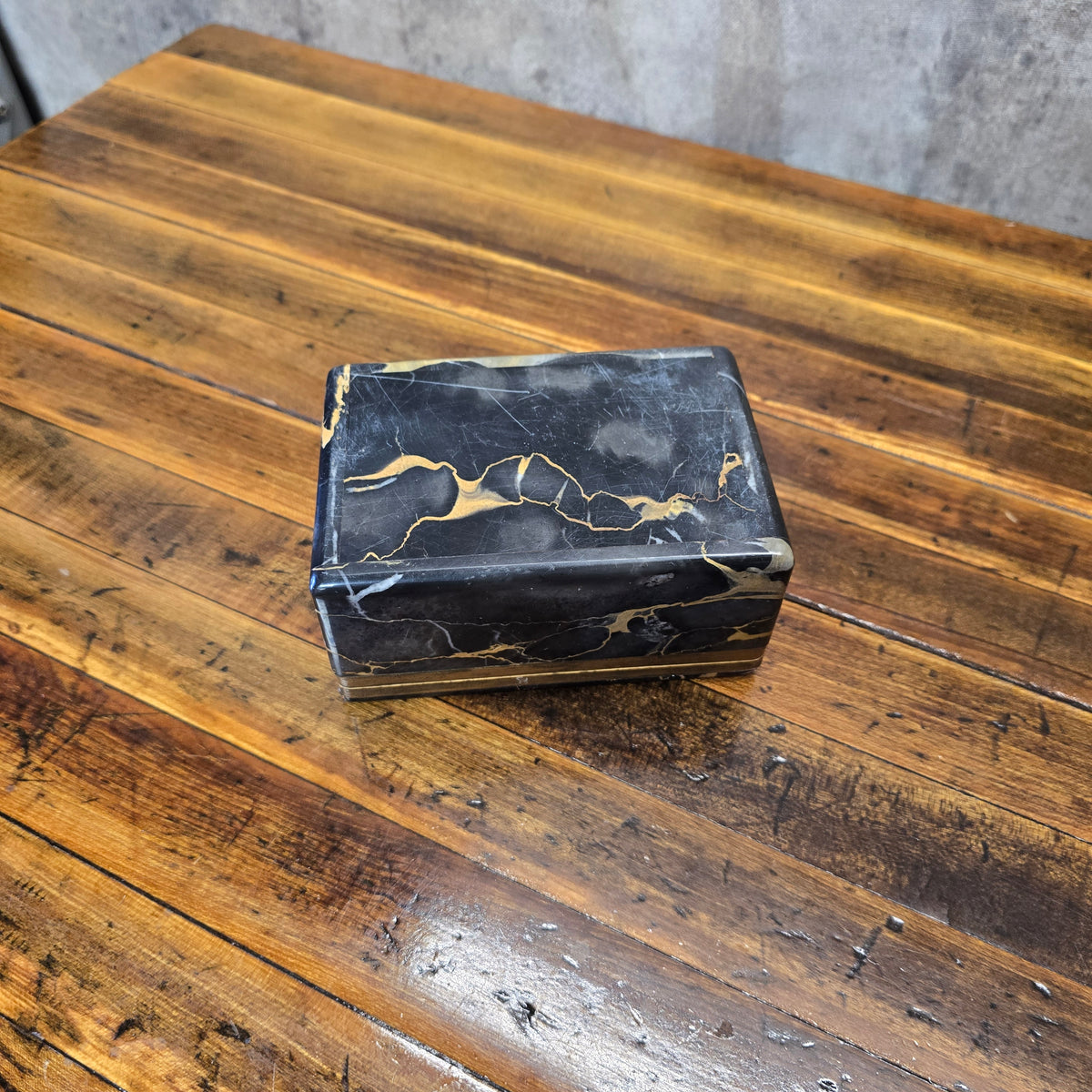 Vintage 1980s Marble Box