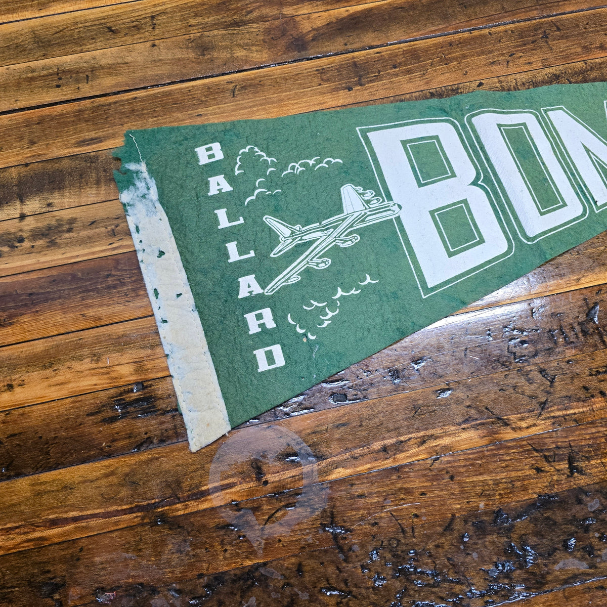 Vintage 1960s Ballard Bombers Felt Pennant