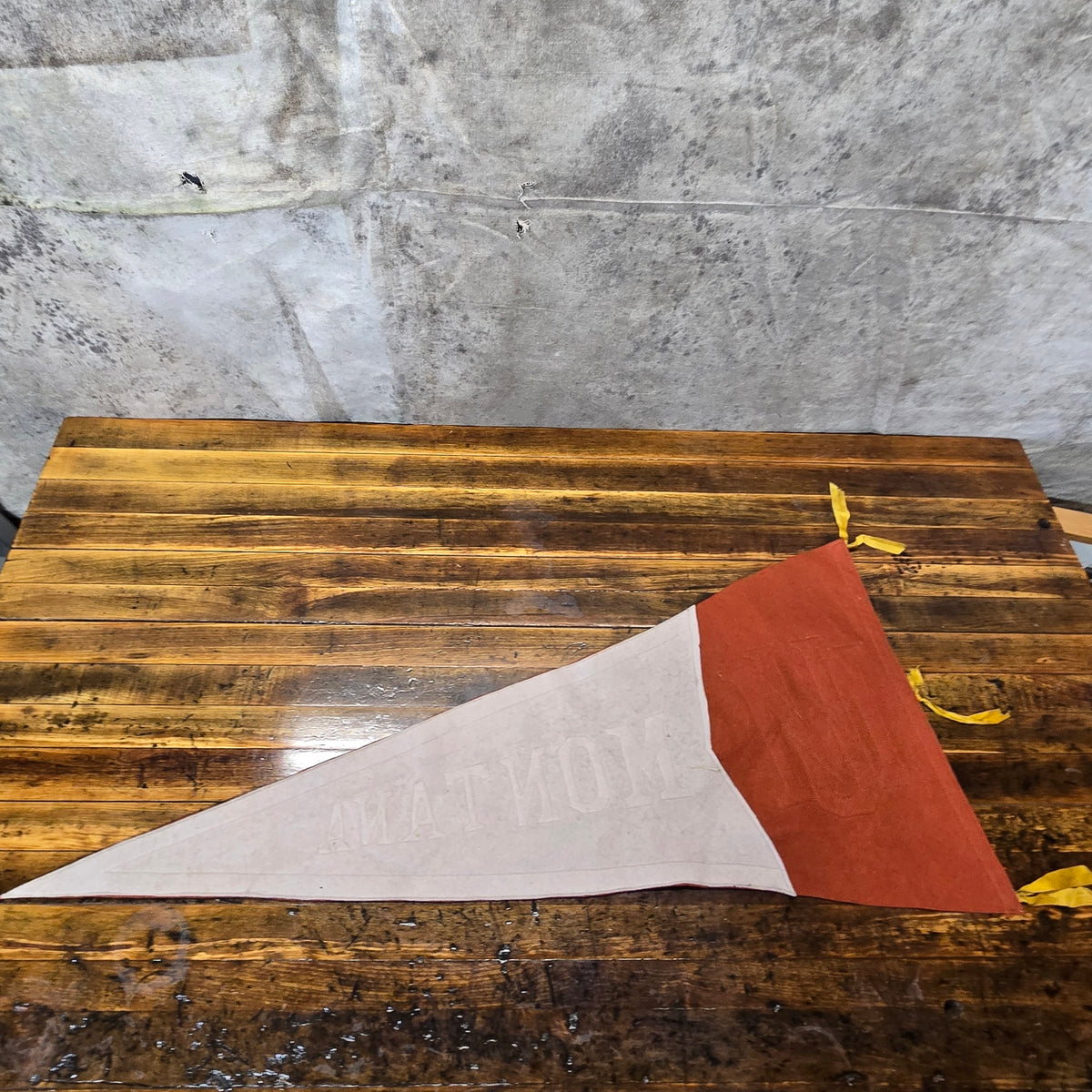 Vintage 1920s University Of Montana Felt Pennant