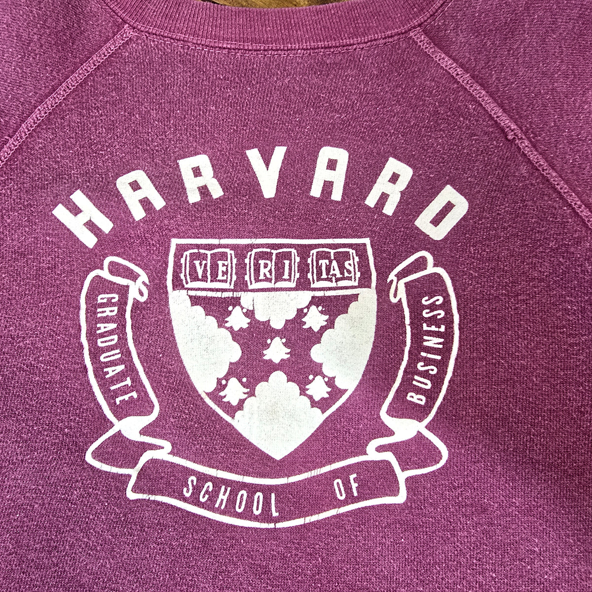 Vintage 1960s Harvard School Of Business Graduate Crewneck Sweatshirt