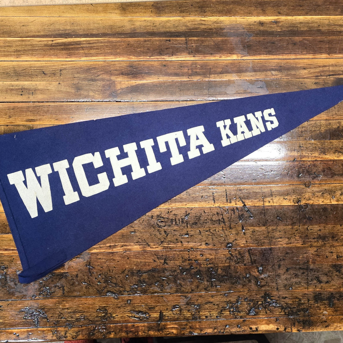Vintage 1940s Wichita Kansas Pennant