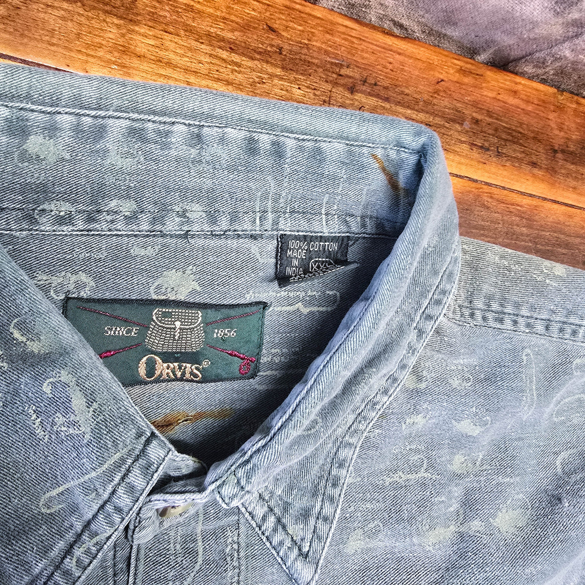 Vintage Orvis Longsleeve Button Down Fly Fishing Shirt