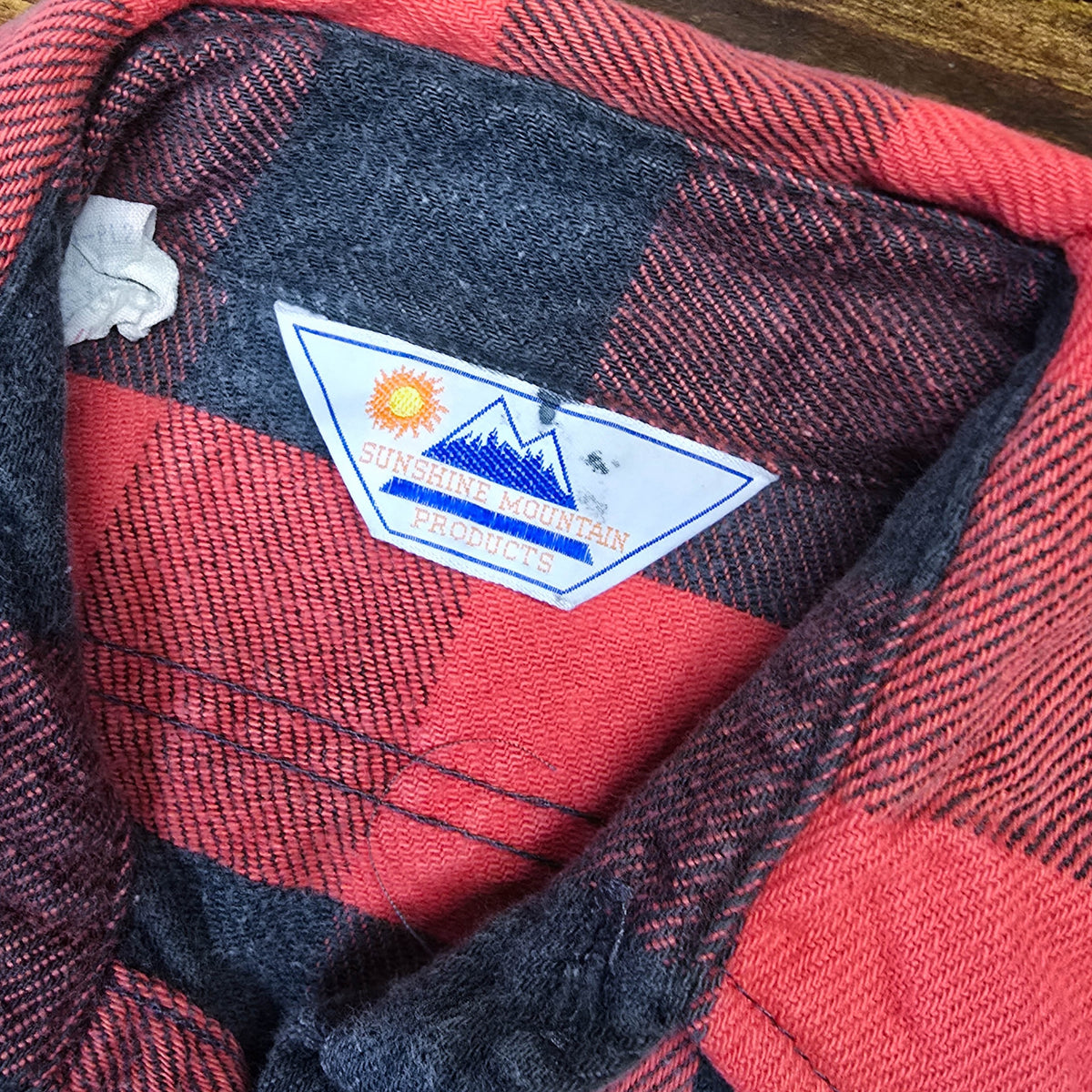 Vintage Sunshine Mountain Products Plaid Flannel Longsleeve Button Down Shirt