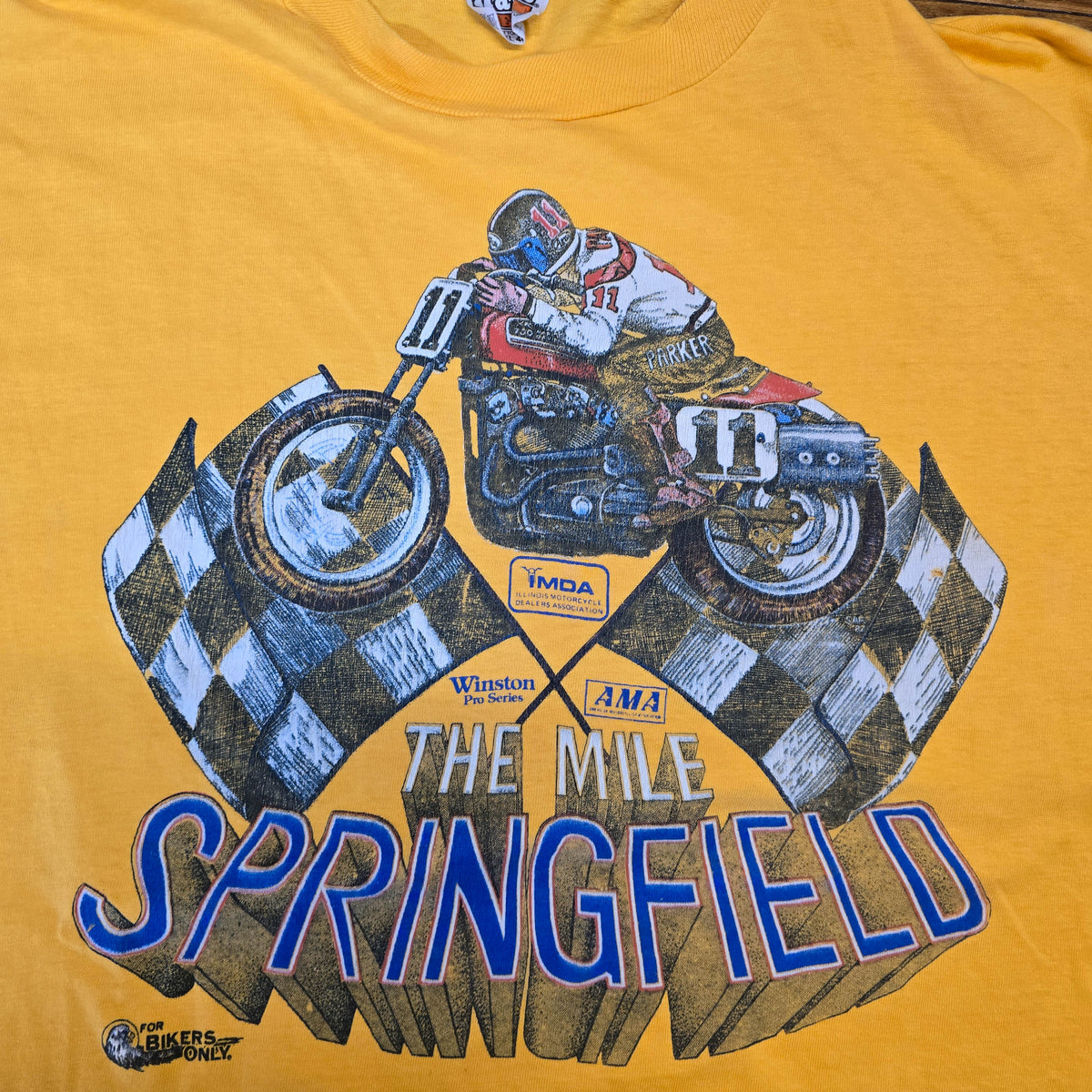 Vintage 1982 The Mile Springfield Motocyclist Shirt
