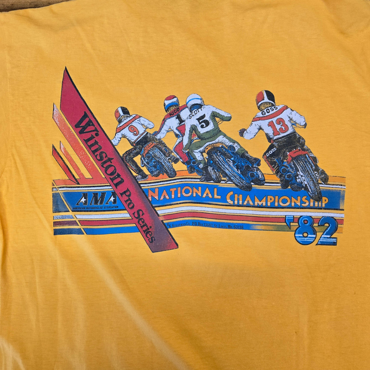 Vintage 1982 The Mile Springfield Motocyclist Shirt