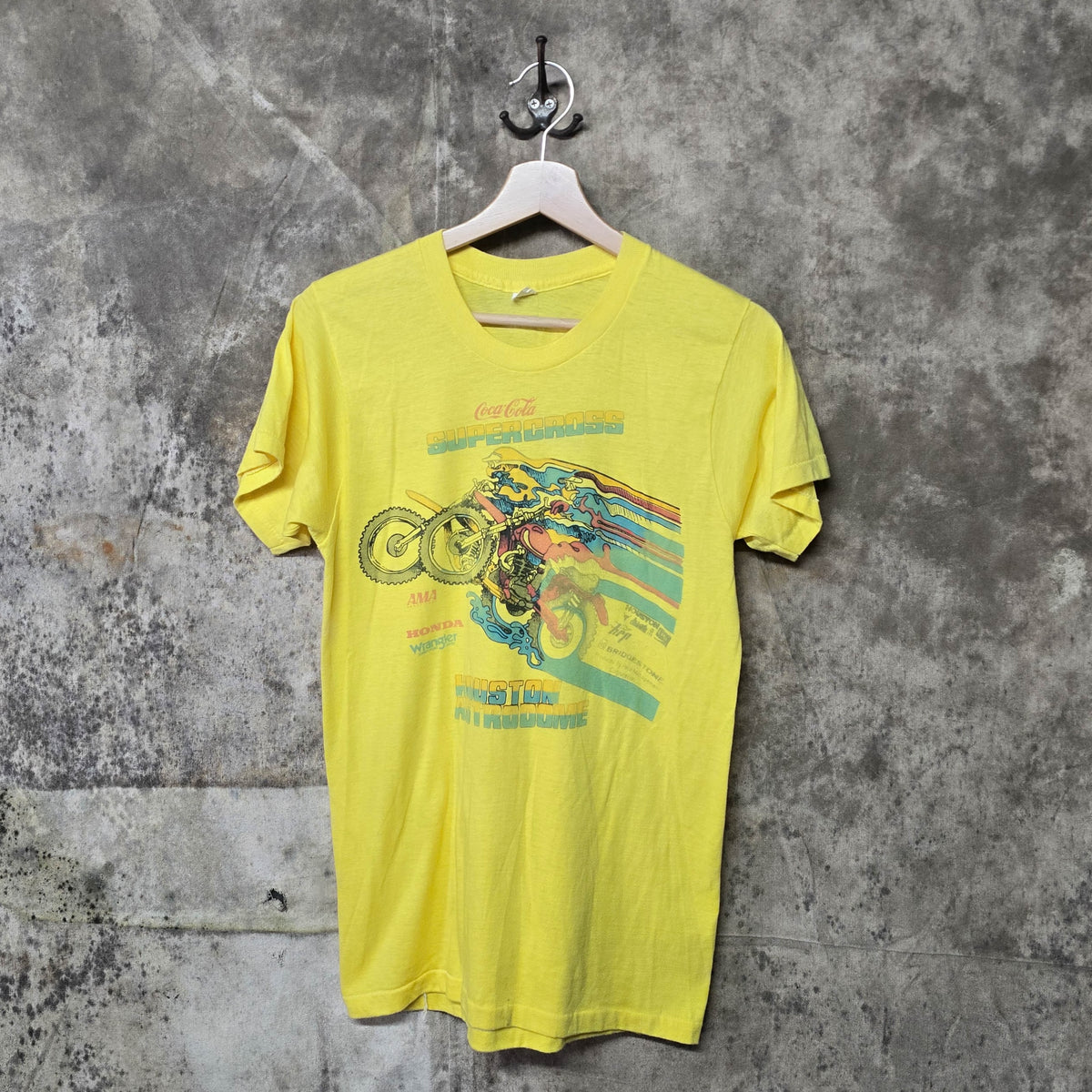 Vintage  1970s Coca Cola Supercross Houston Shirt