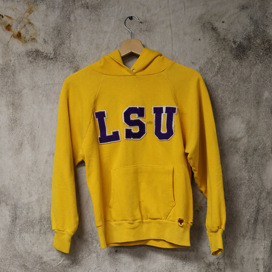 Vintage 1980s LSU Hooded Sweatshirt