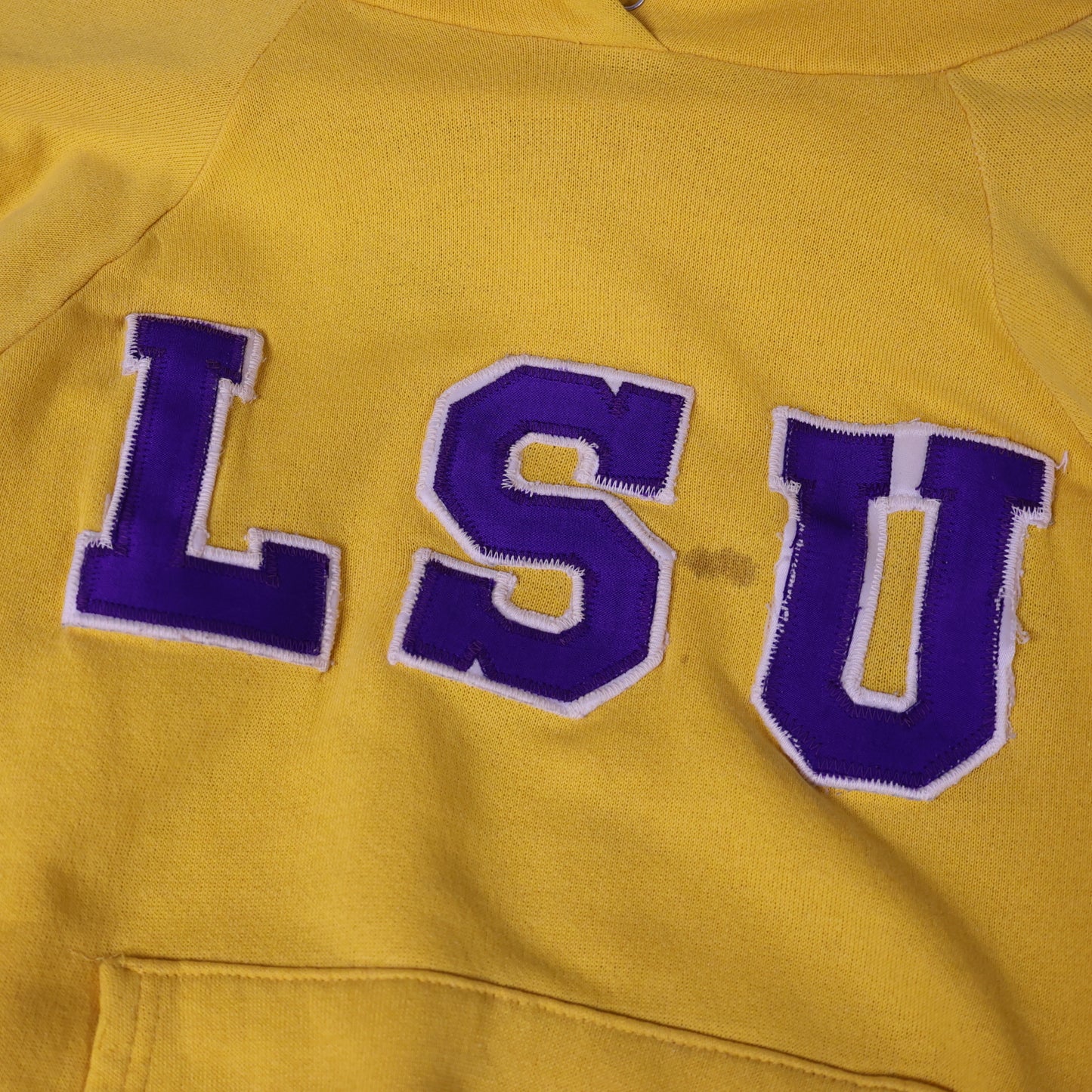 Vintage 1980s LSU Hooded Sweatshirt