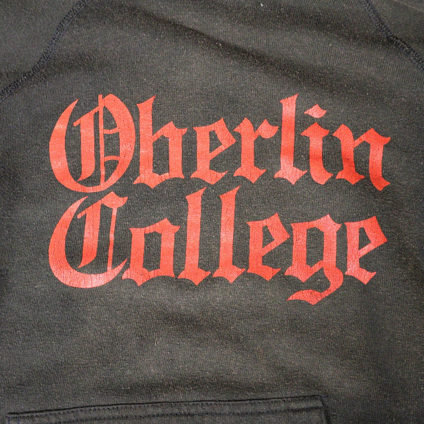 Vintage 1980s Oberlin College Hooded Sweatshirt