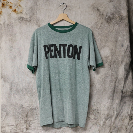 Vintage 1970s Penton Motorcycles Champion Blue Bar T-Shirt