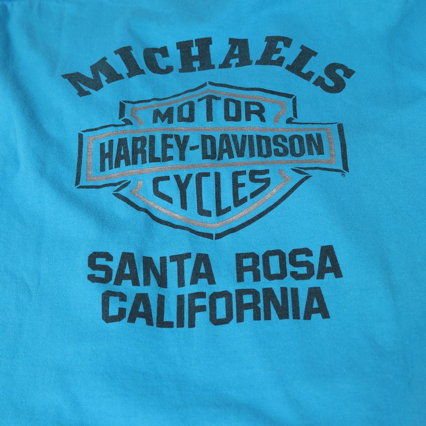 Vintage 1991 Harley Davidson Michaels Santa Rosa Pocket T-Shirt