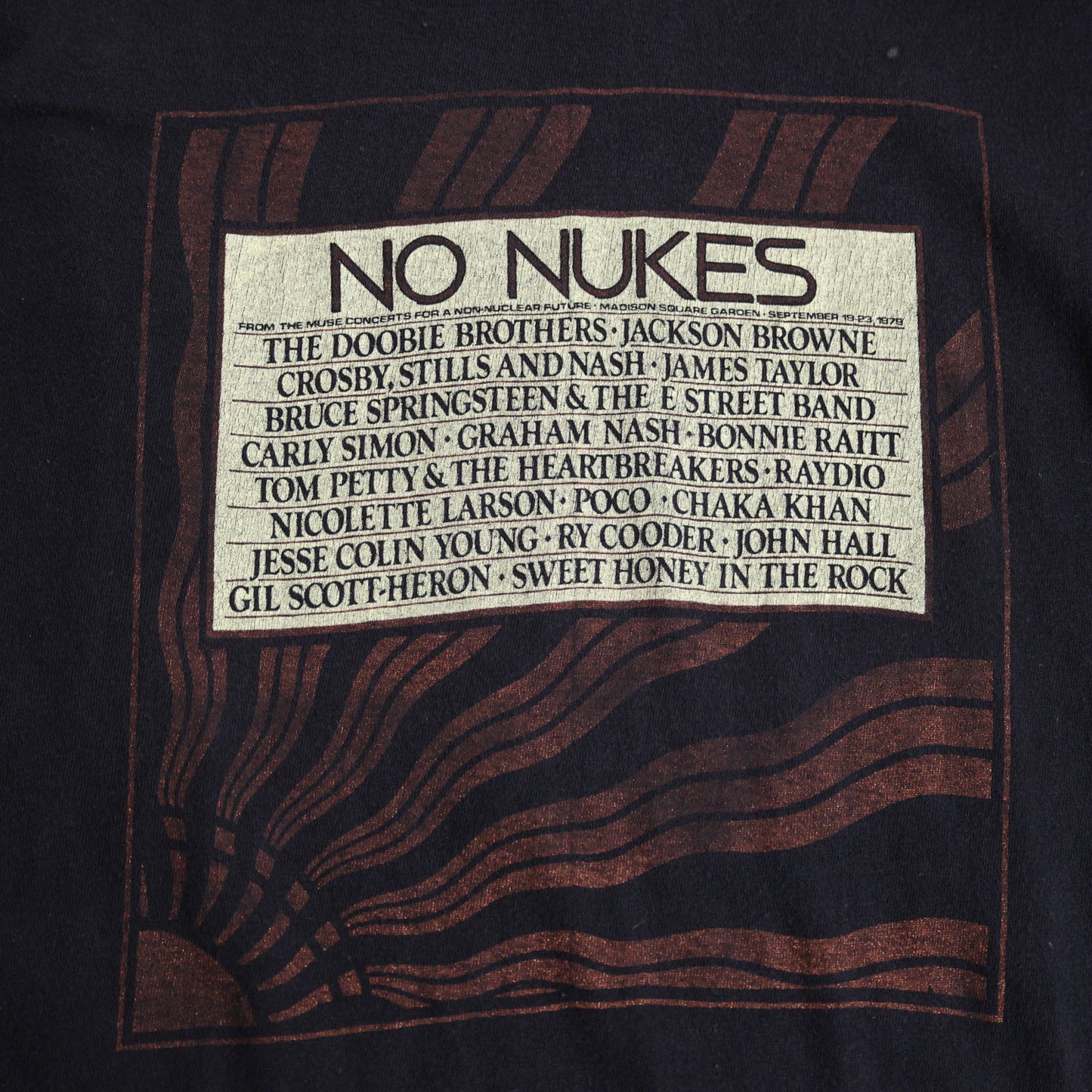 Vintage 1978 No Nukes Madison Square Garden Concert T-Shirt