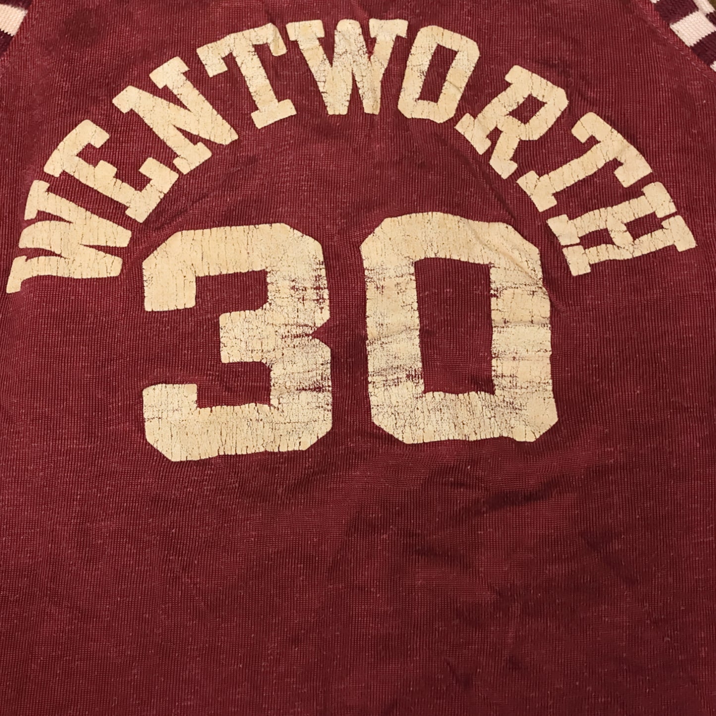 Vintage 1940s Wentworth Military Academy Basketball Jersey