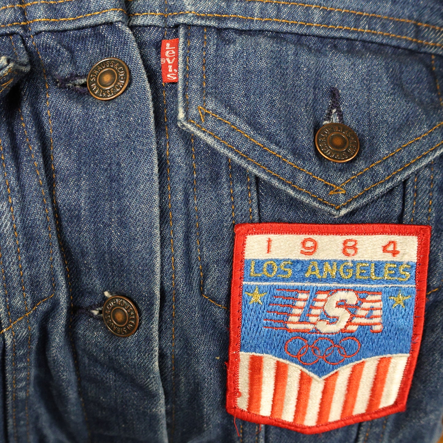 Vintage 1984 Los Angeles USA Olympic Team Levis Denim Jacket