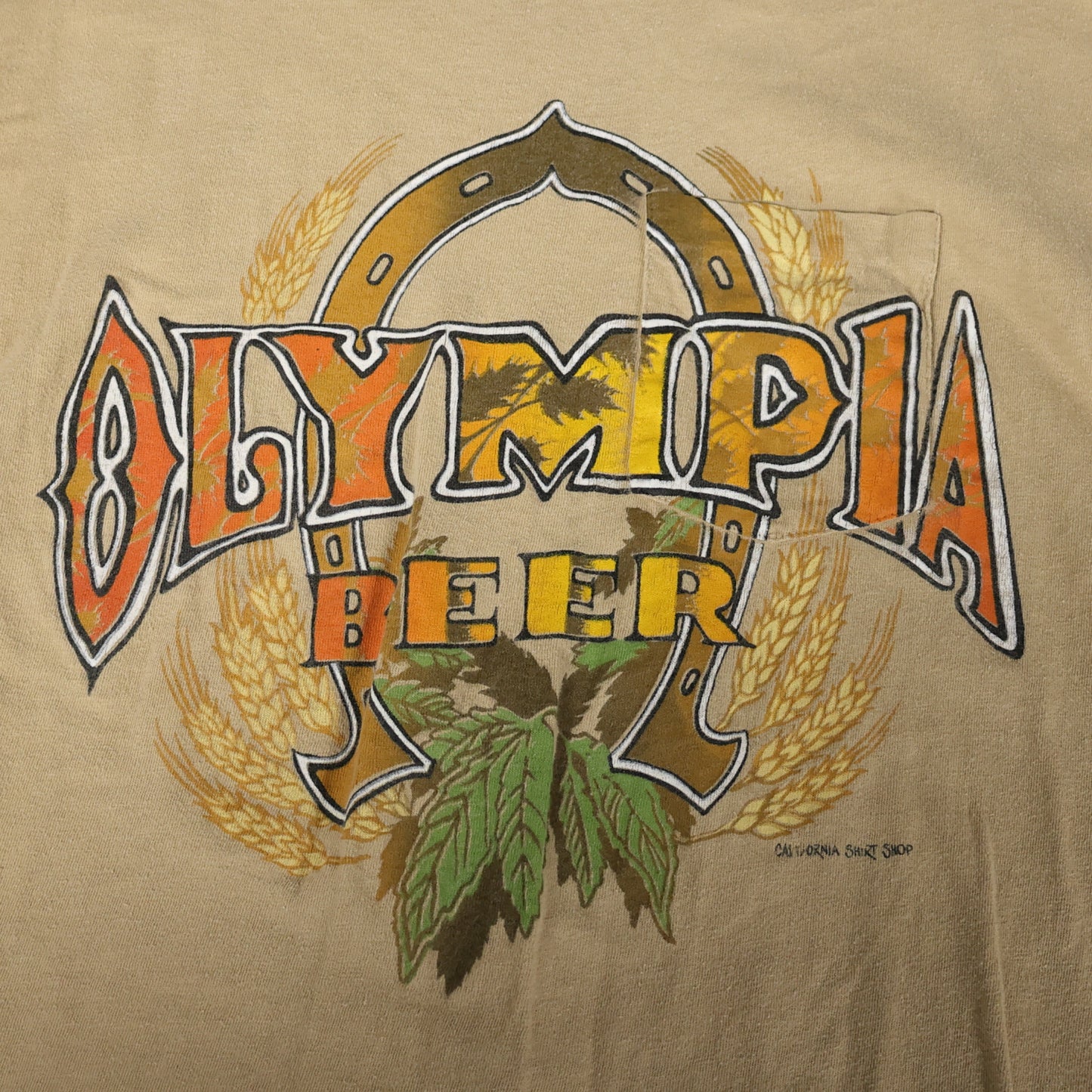 Vintage 1970s Olympia Beer Pocket T-Shirt