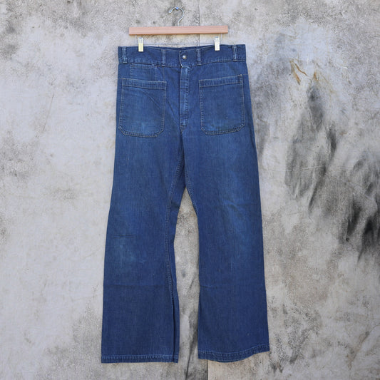 Vintage 1960s USN Navy Denim Dungarees