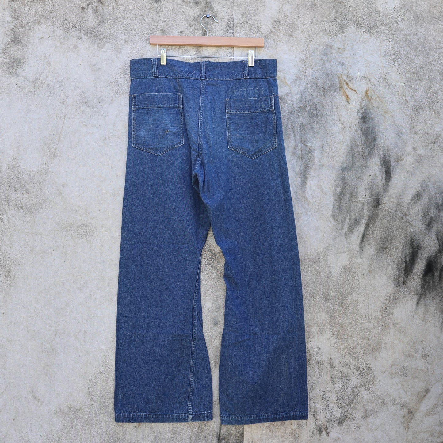 Vintage 1960s USN Navy Denim Dungarees