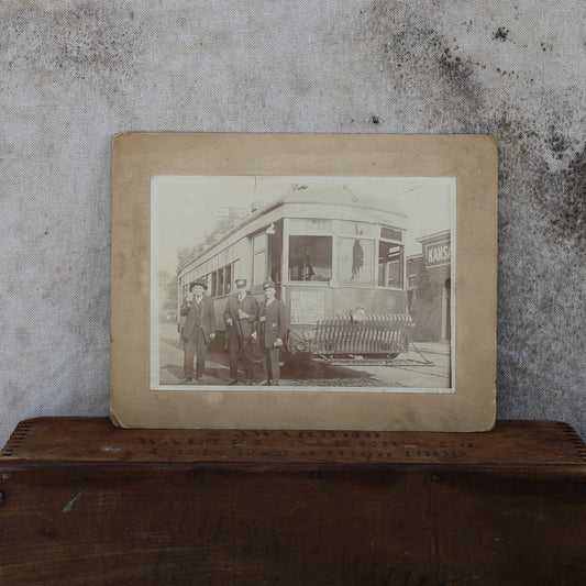 Vintage 1920s Kansas City Missouri Trolley Photograph