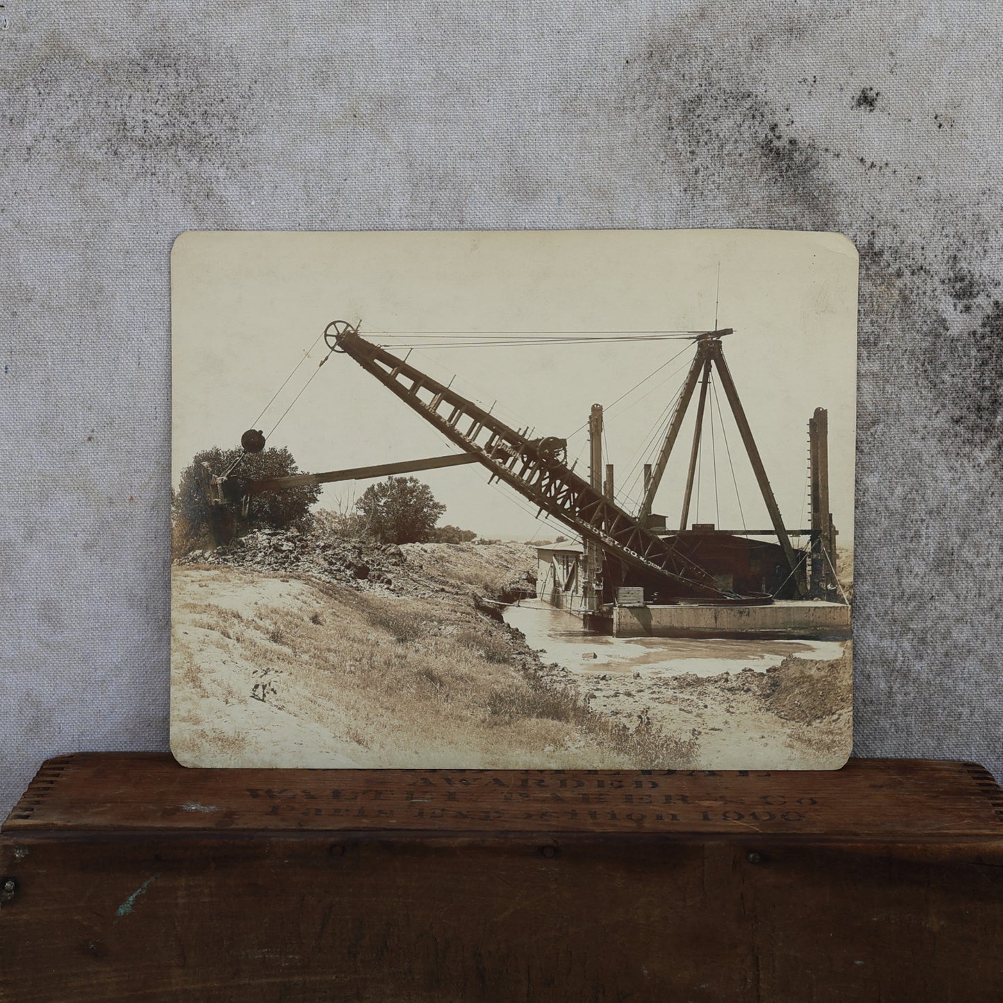 Vintage 1930s Marion Steam Shovel Company Work Site Photograph