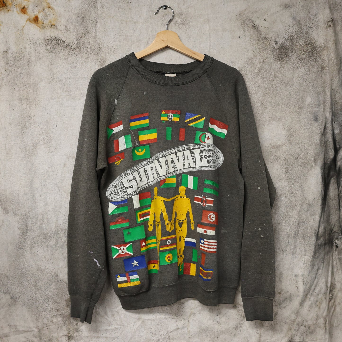 Vintage 1980s Bob Marley Survival Crewneck Sweatshirt