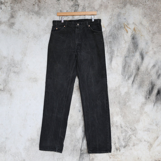 Vintage 1990s Levi's 517 Relaxed Fit Black Denim Jeans