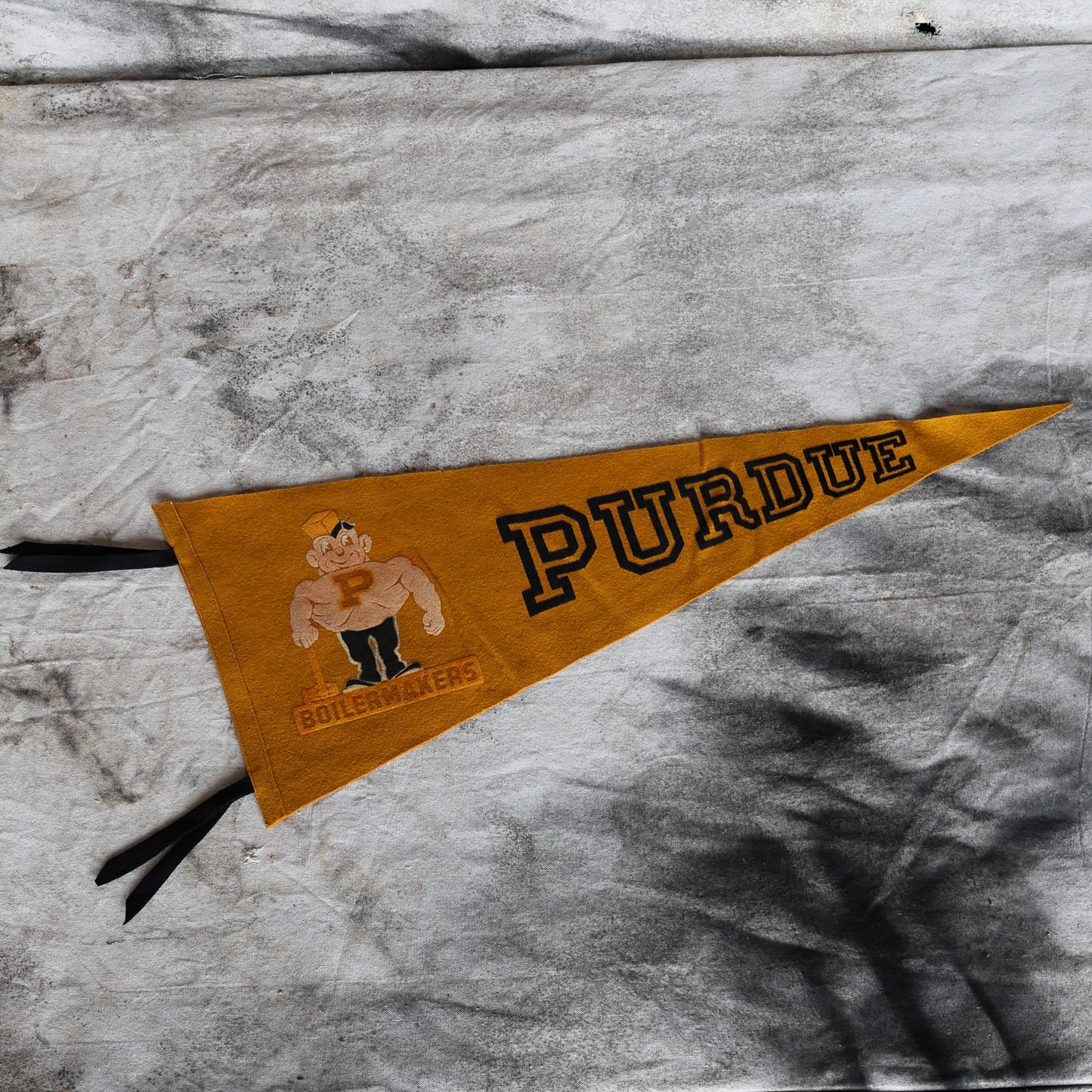 Vintage 1950s Purdue Wool Pennant