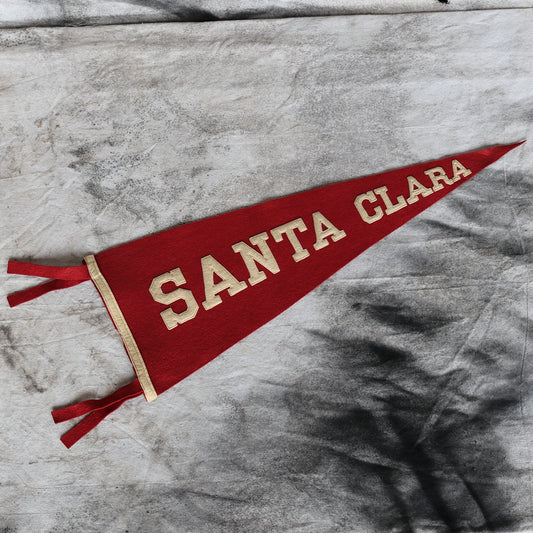 Vintage 1940s Santa Clara Wool Pennant