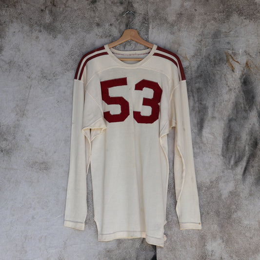 Vintage 1950s Number 53 Football Jersey