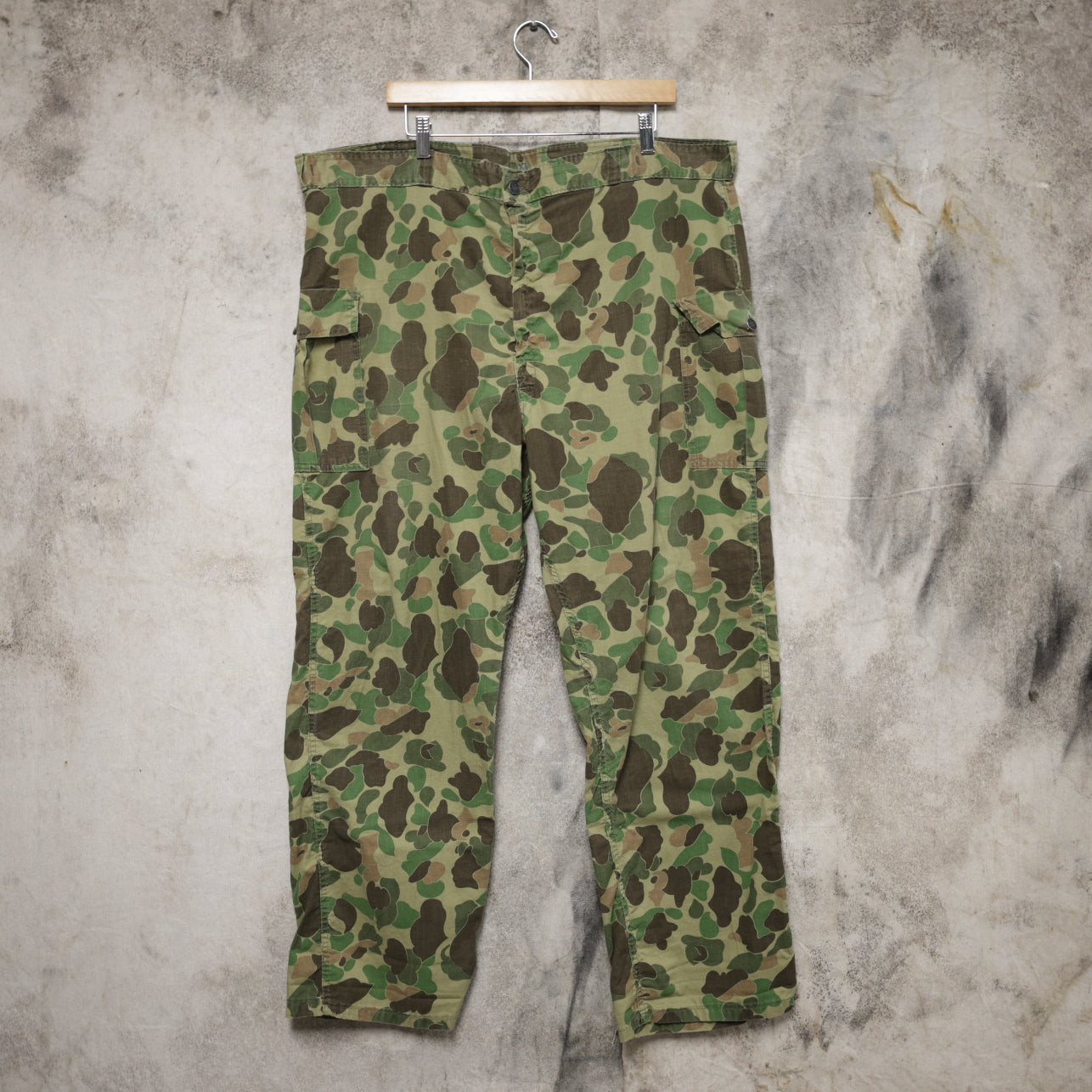 Vintage 1960s Lightweight Camouflage Cotton Hunting Pants