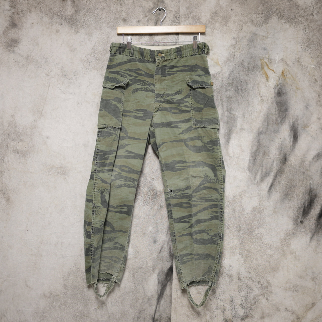 Vintage 1960s Tiger Stripe Camouflage Military Pants