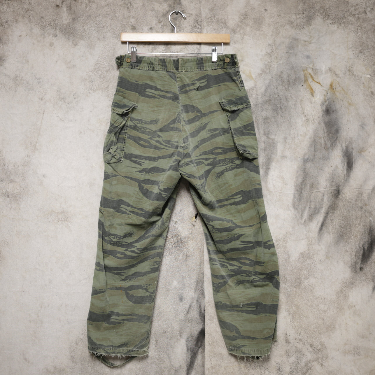 Vintage 1960s Tiger Stripe Camouflage Military Pants