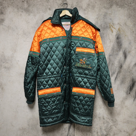 Vintage 1990s Conic Miami Hurricanes Stadium Coat