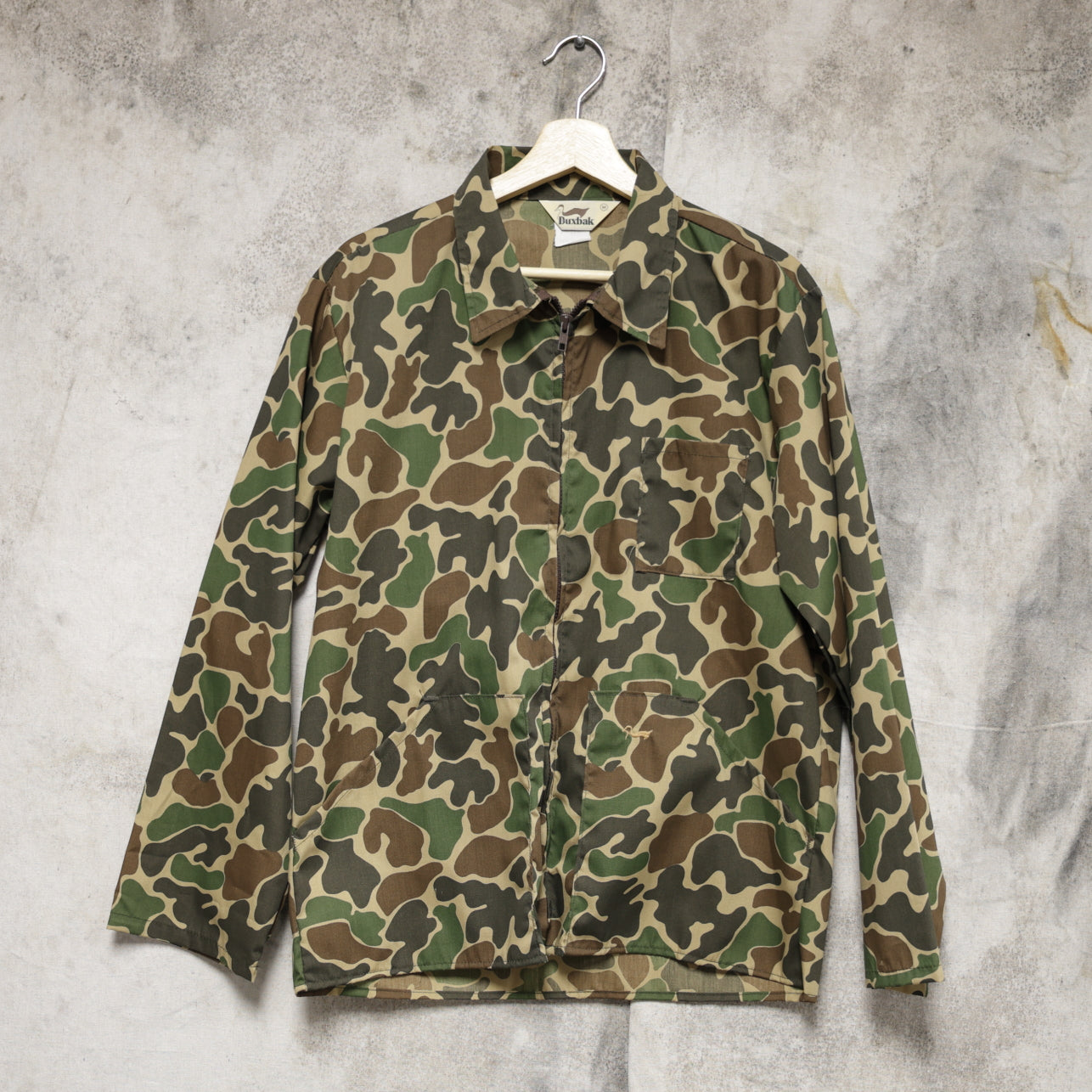 Vintage 1980s Duxbak Lightweight Camouflage Hunting Jacket