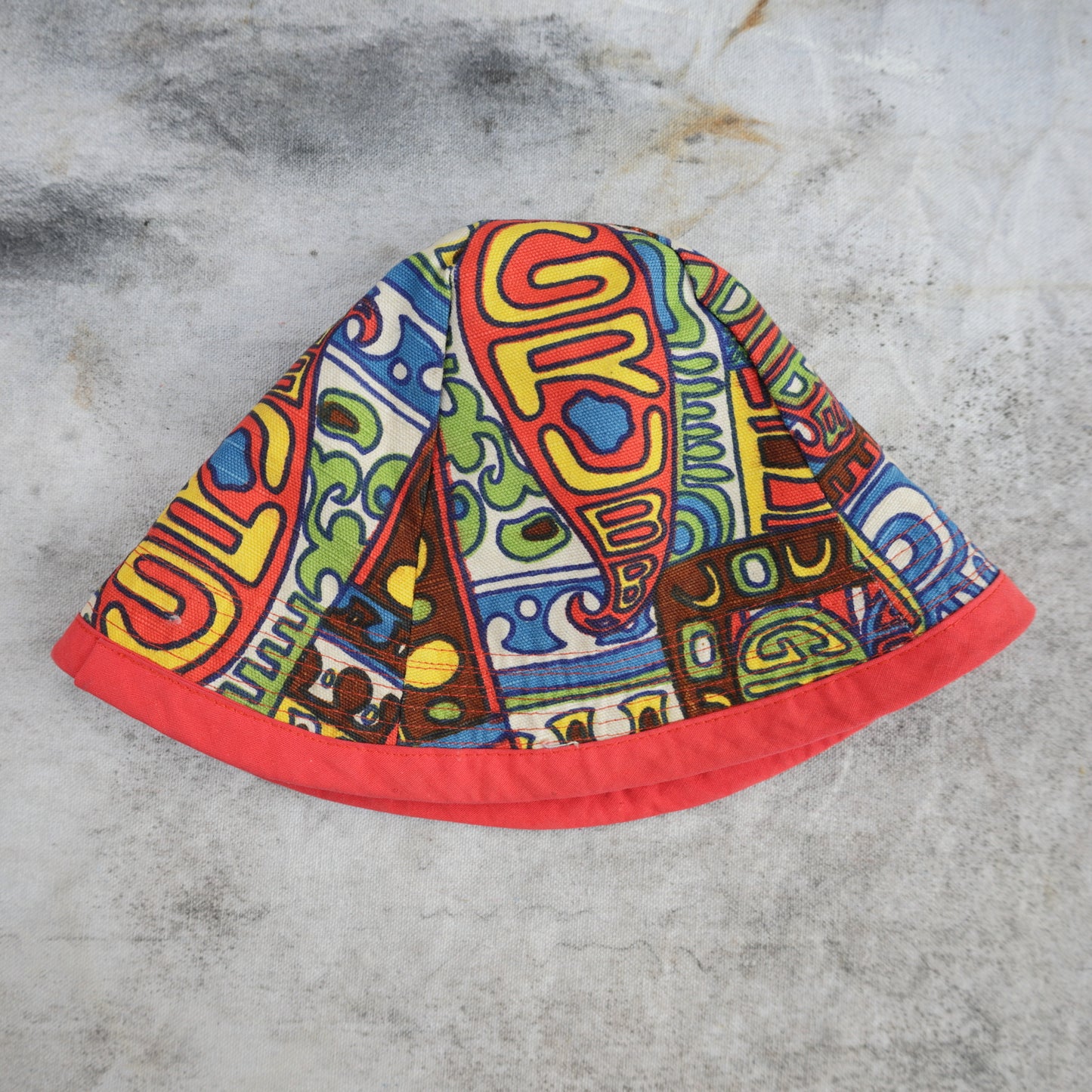 Vintage 1960s Psychedelic Grubb Bucket Hat