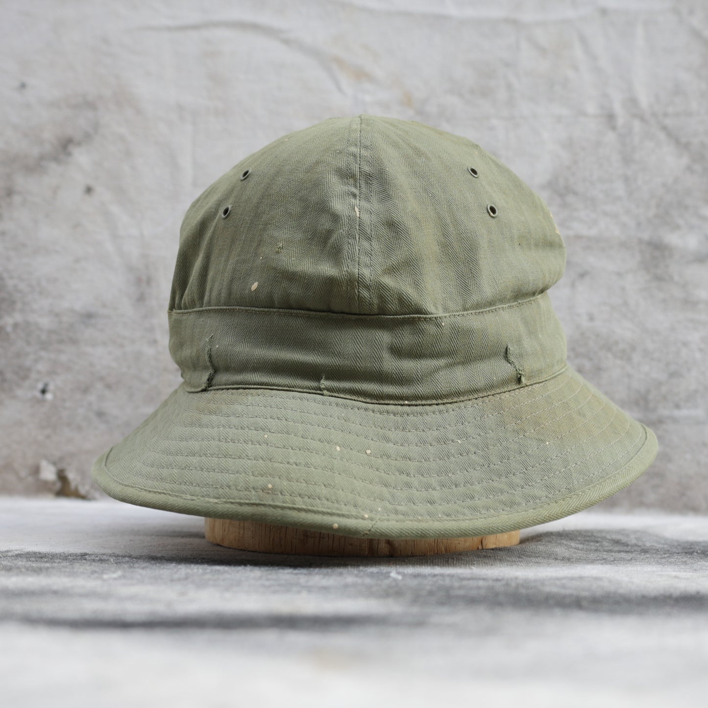 Vintage 1940s HBT Military Bucket Hat