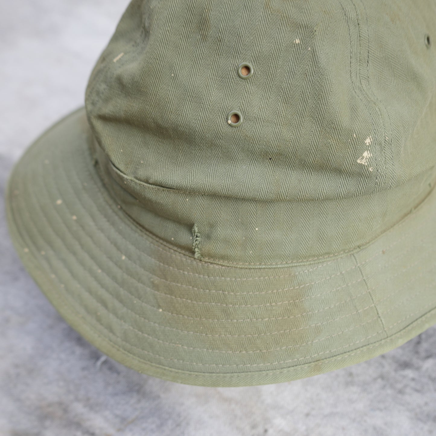 Vintage 1940s HBT Military Bucket Hat