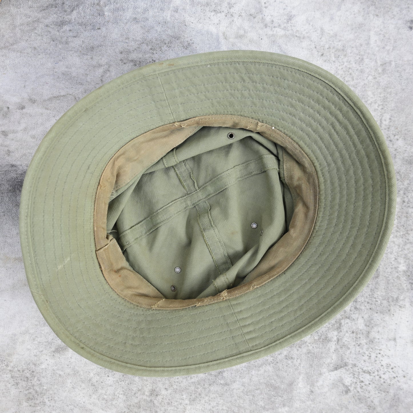 Vintage 1940s HBT Military Bucket Hat