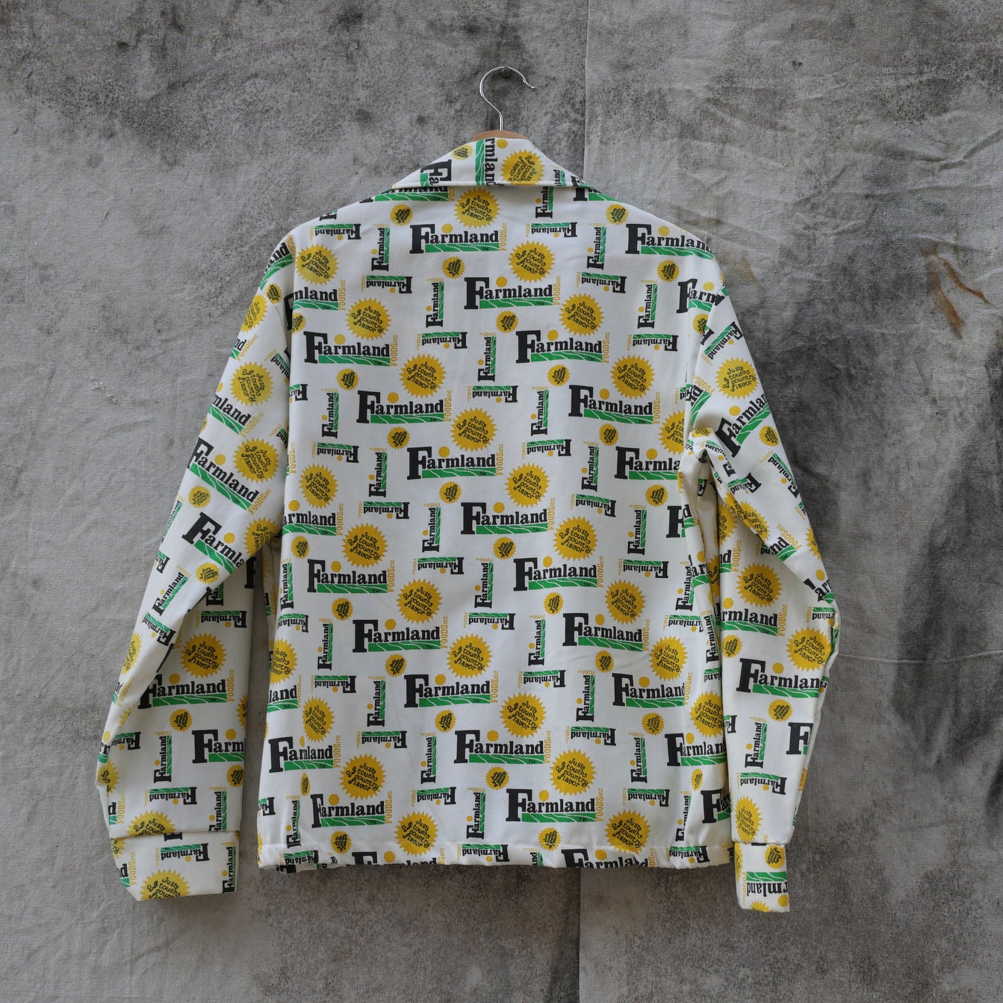 Vintage 1970s Farmland All Over Print Jacket