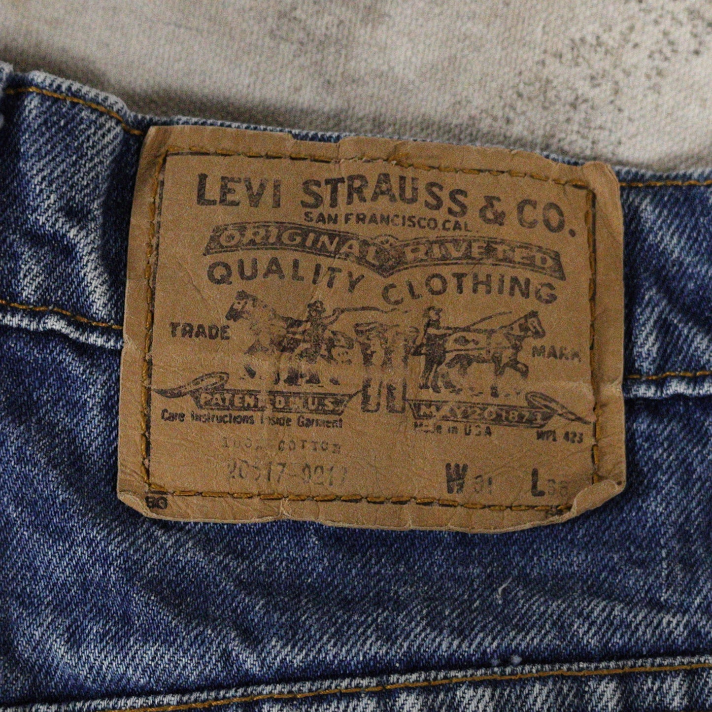 Vintage 1980s Levi's 517 Orange Tab Boot Cut Denim Jeans