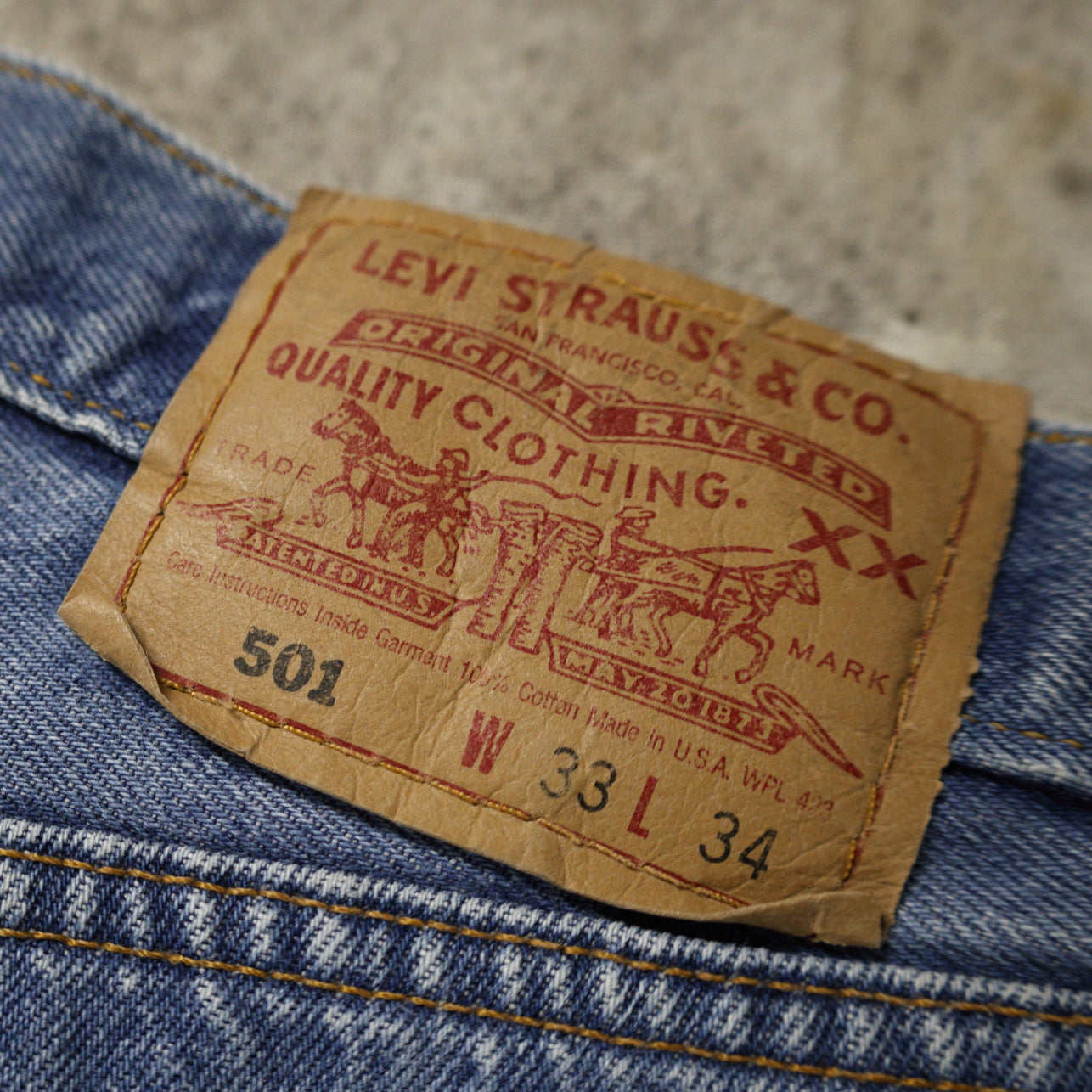 Vintage 1990s Levi's 501 Denim Jeans