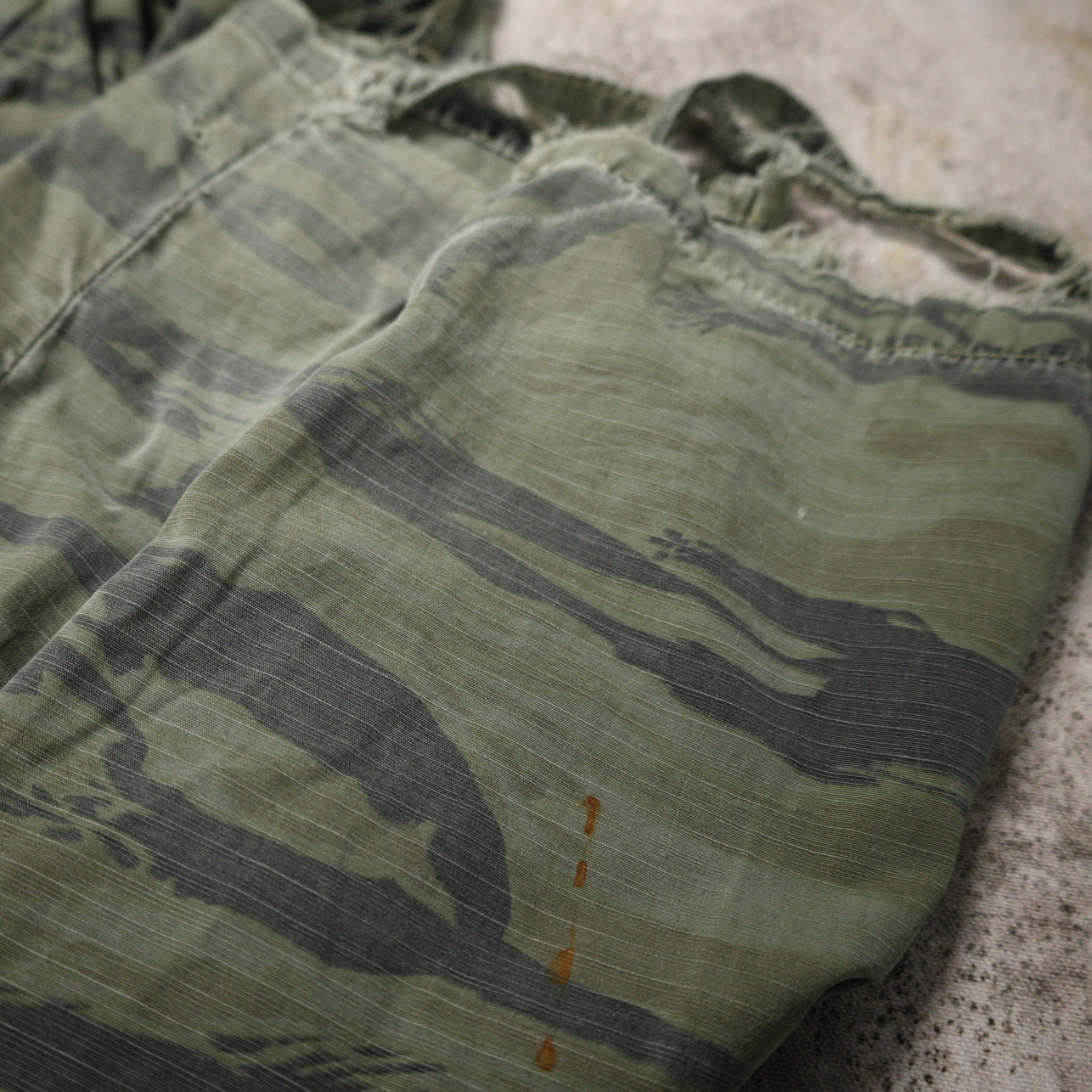 Vintage 1960s Tiger Stripe Camouflage Military Pants