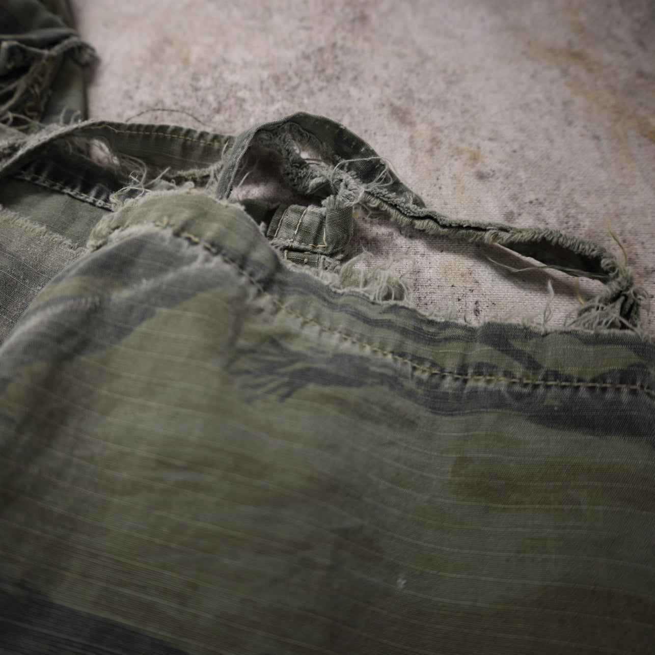 Vintage 1960s Tiger Stripe Camouflage Military Pants